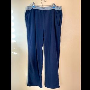 Gap Body Navy Blue Straight Leg Fleece Sweat Pants - Large
